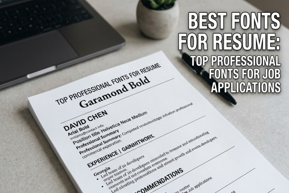 • Best Fonts for Resume: Top Professional Fonts for Job Applications